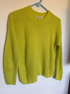 Madewell lime neon green sweater